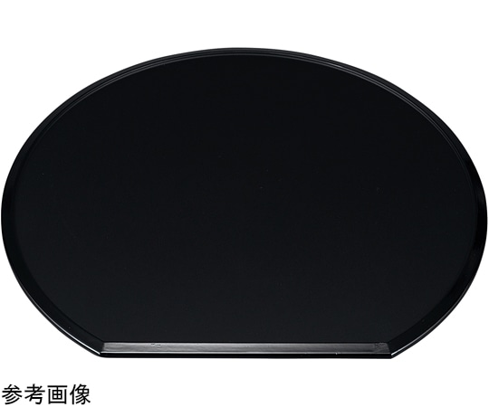 福井クラフト 尺1 雲流両面半月盆 新ブラッククロス弱SL渕黒/朱渕黒 11017220 1個（ご注文単位1個）【直送品】