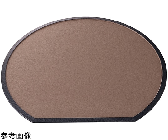 福井クラフト 尺4 雲流両面半月盆〈裏布目〉 ベージュメタ弱SL渕黒/裏布目グリーン渕黒 15811590 1個（ご注文単位1個）【直送品】