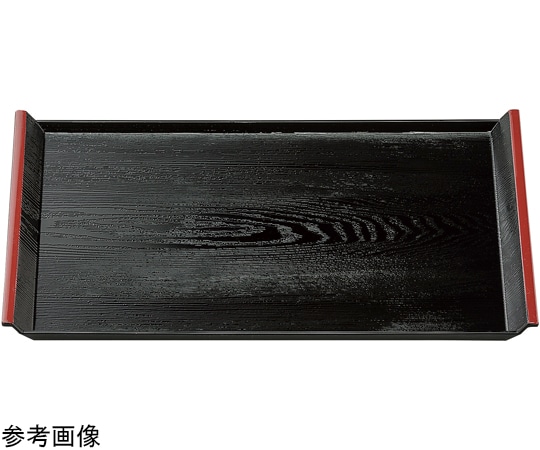 福井クラフト 尺6 アイディー 木目盆 黒天朱SL 15234680 1個（ご注文単位1個）【直送品】