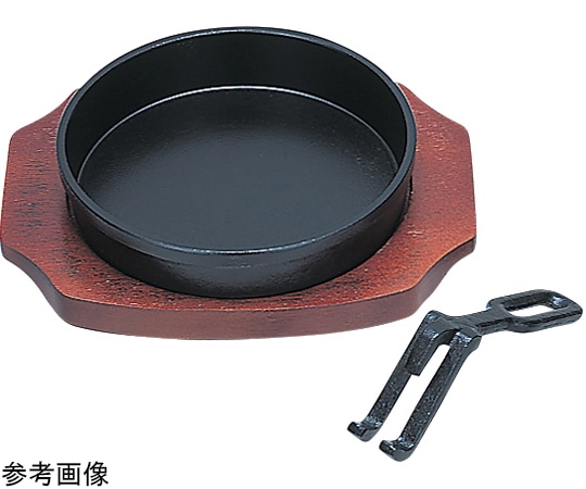 福井クラフト 15cm すき焼き鍋セット(ハンドル.木台付) 93105630 1個（ご注文単位1個）【直送品】