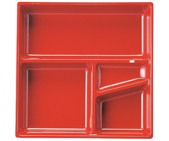 福井クラフト 8寸 角富士弁当朱唐草用仕切 朱 24051413 1個（ご注文単位1個）【直送品】