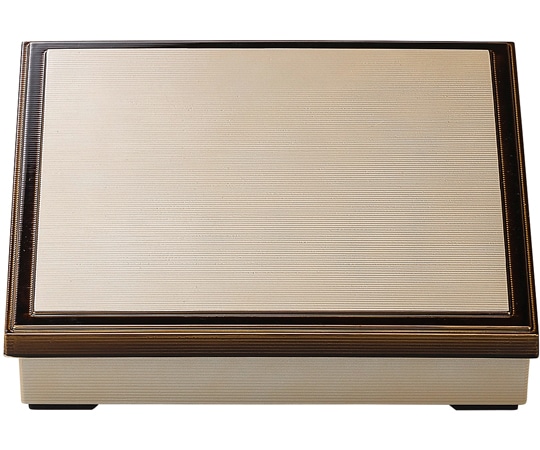 福井クラフト 尺0 DX角千筋弁当 銀渕溜(蓋親) 24025200 1個（ご注文単位1個）【直送品】