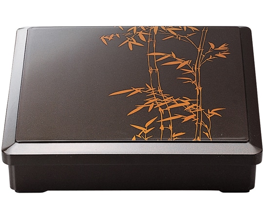 福井クラフト DX尺0 角寸弁当梨地竹(親蓋) 24062615 1個（ご注文単位1個）【直送品】