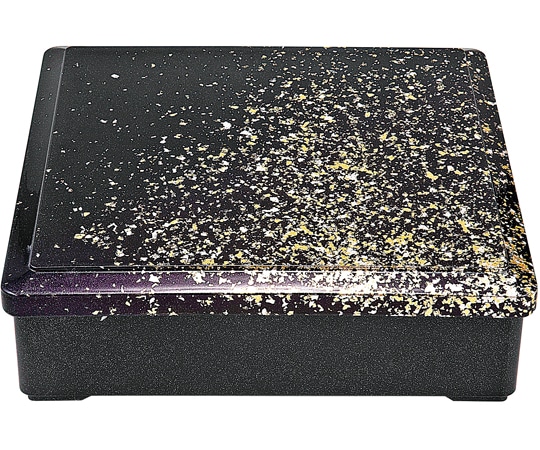 福井クラフト 尺0 角珍味 松花堂 箔舞踊内黒(蓋親) 23214550 1個（ご注文単位1個）【直送品】