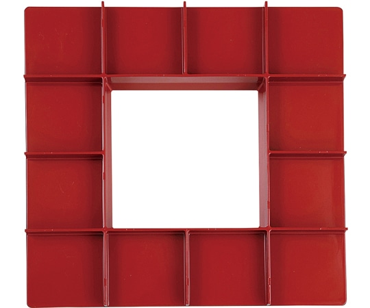 福井クラフト 尺0 角珍味 松花堂用仕切 ブラウン 23214560 1個（ご注文単位1個）【直送品】