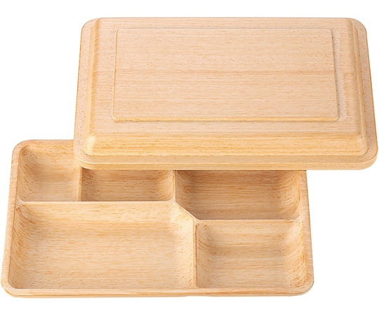 福井クラフト 8寸 副食弁当(蓋親)白木柾目 21006010 1個（ご注文単位1個）【直送品】