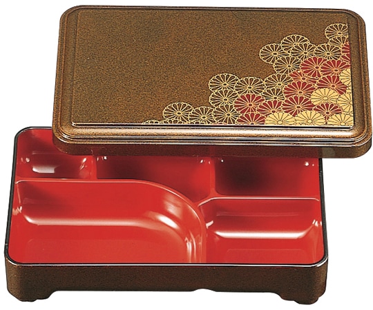 福井クラフト 8.5長手弁当 梨地野菊(蓋親) 23212560 1個（ご注文単位1個）【直送品】