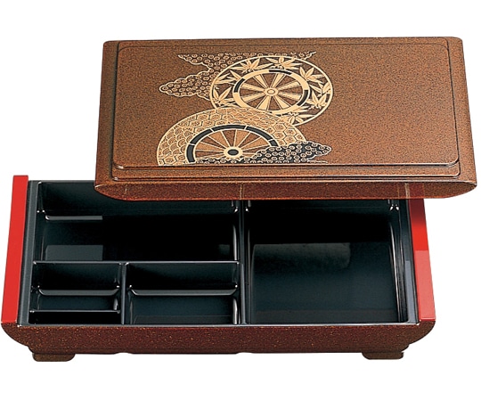 福井クラフト 式部長手弁当 御所車(蓋親) 23011300 1個（ご注文単位1個）【直送品】