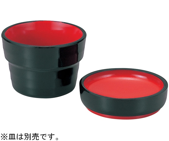 福井クラフト 段付ロクロ目千代口 黒内朱 45014660 1個（ご注文単位1個）【直送品】