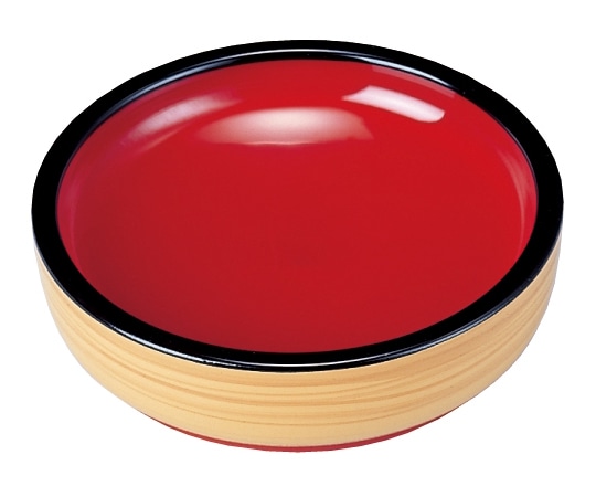 福井クラフト DX丸小皿 白木(内朱) 48010310 1個（ご注文単位1個）【直送品】