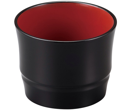 福井クラフト 竹型千代口 黒内朱 40431390 1個（ご注文単位1個）【直送品】