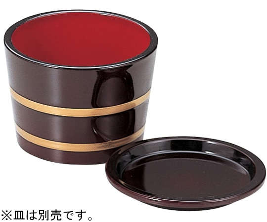 福井クラフト 3.1寸 桶型つゆ入 溜金ひもつゆ入 45158105 1個（ご注文単位1個）【直送品】