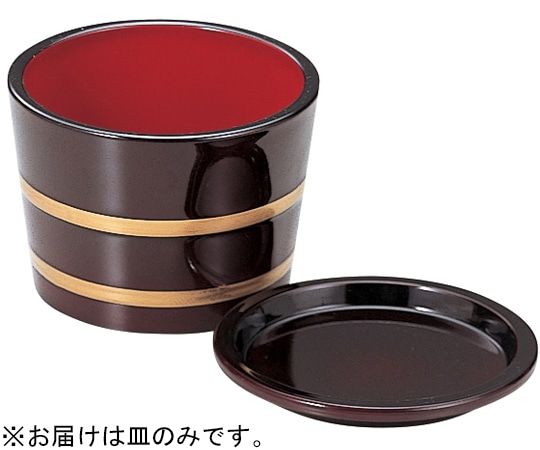 福井クラフト 3.1寸 桶型つゆ入 薬味皿 溜 45158106 1個（ご注文単位1個）【直送品】