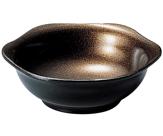 福井クラフト 六角鉢 梨地裏黒 22210340 1個（ご注文単位1個）【直送品】