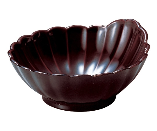 福井クラフト 菊鉢 溜 22020055 1個（ご注文単位1個）【直送品】