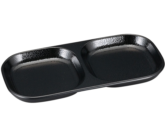 福井クラフト 渕丸2点薬味皿 黒ゆず天目 45151849 1個（ご注文単位1個）【直送品】