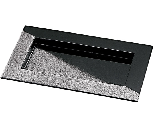 福井クラフト 7.5寸 つば付き長角皿 黒/銀塗り分け 41321080 1個（ご注文単位1個）【直送品】