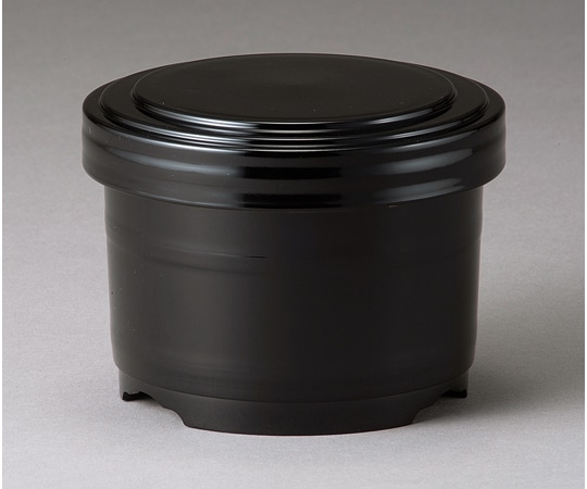 福井クラフト 桶型飯器(小)黒無地(内朱) 30049080 1個（ご注文単位1個）【直送品】