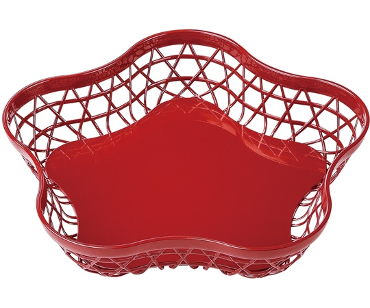 福井クラフト 尺1 ABS花かご 総朱塗 51144371 1個（ご注文単位1個）【直送品】