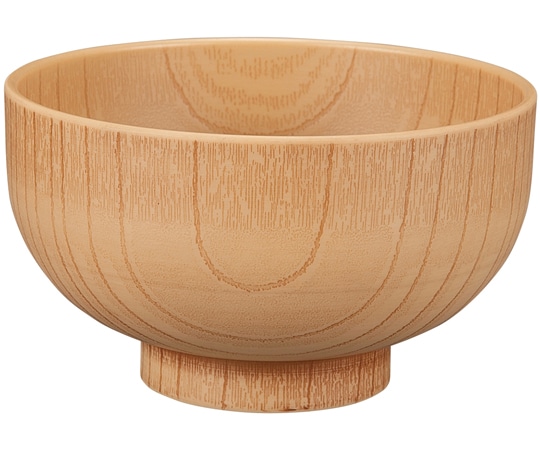 福井クラフト 耐熱φ110 木調汁椀 木肌摺り 30044130 1個（ご注文単位1個）【直送品】