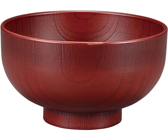 福井クラフト 耐熱φ105 木調汁椀 紅摺り 30044120 1個（ご注文単位1個）【直送品】