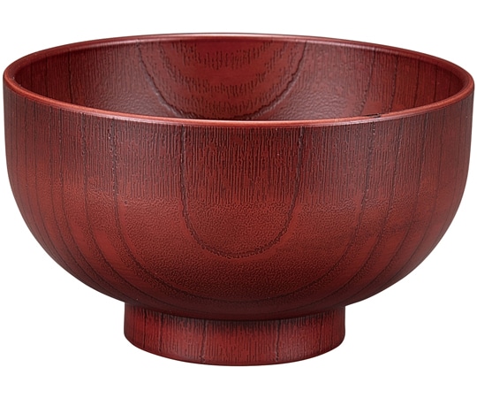 福井クラフト 耐熱φ110 木調汁椀 紅摺り 30044140 1個（ご注文単位1個）【直送品】