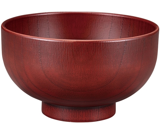 福井クラフト 耐熱φ115 木調汁椀 紅摺り 30044160 1個（ご注文単位1個）【直送品】