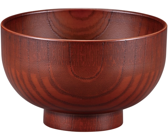 福井クラフト 耐熱φ120 木調お好み椀 紅摺り 30044180 1個（ご注文単位1個）【直送品】