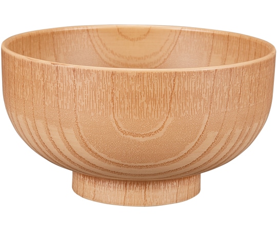 福井クラフト 耐熱φ135 木調お好み椀 木肌摺り 30044190 1個（ご注文単位1個）【直送品】