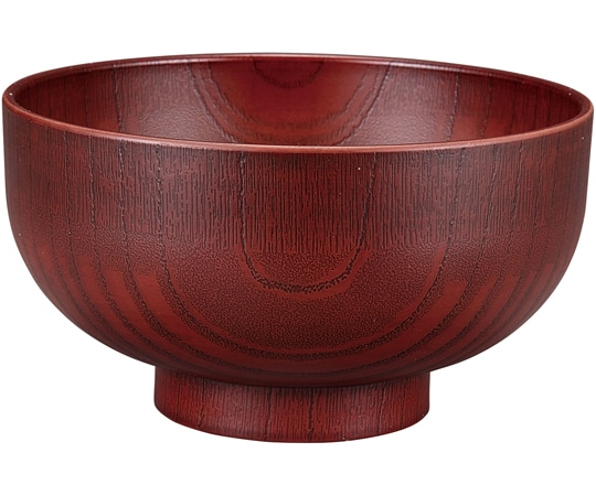 福井クラフト 耐熱φ135 木調お好み椀 紅摺り 30044210 1個（ご注文単位1個）【直送品】