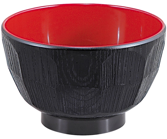 福井クラフト はつり亀甲汁椀 黒内朱 31001520 1個（ご注文単位1個）【直送品】