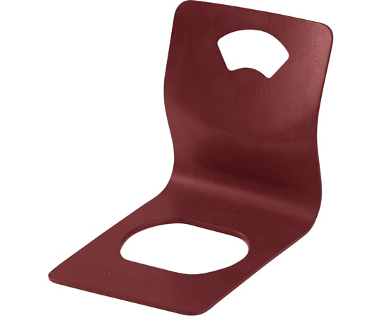 福井クラフト 木製座椅子 扇型 茶 95963010 1個（ご注文単位1個）【直送品】