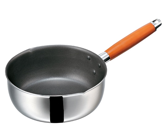 エムテートリマツ IH二層鋼フッ素雪平鍋 18cm  1個（ご注文単位1個）【直送品】