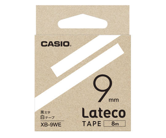 カシオ カシオ ラテコ詰め替え用テープ 9ミリ 白に黒文字 XB-9WE 1個(ご注文単位1個)【直送品】