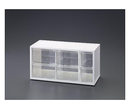 エスコ 378x154x189mm/3列2段 卓上キャビネット EA954ES-101 1個(ご注文単位1個)【直送品】