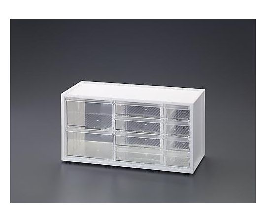 エスコ 378x154x189mm/3列4段 卓上キャビネット EA954ES-102 1個(ご注文単位1個)【直送品】