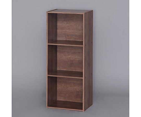 エスコ 415x290x1015mm/ 3段 収納ラック(ブラウン) EA954FB-33B 1台(ご注文単位1台)【直送品】