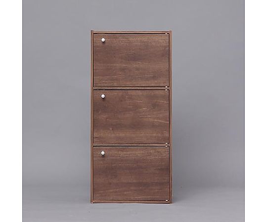 エスコ 415x290x 880mm/ 3段 収納ラック(ブラウン) EA954FB-46B 1台(ご注文単位1台)【直送品】