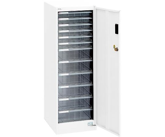 エスコ 277x366x880mm セキュリティ収納ケース(12段) EA954FD-52 1個(ご注文単位1個)【直送品】