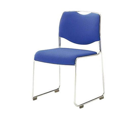 エスコ スタッキングチェアー(ブルー) EA956XF-15 1個(ご注文単位1個)【直送品】