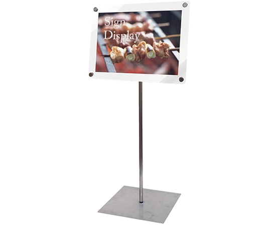 常磐精工 インフォメーションアクリルスタンド80 A3横 ホワイト INFA80-A3YW 1台(ご注文単位1台)【直送品】