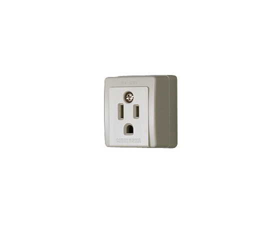 明工社 接地コンセント ME2726W 1個(ご注文単位1個)【直送品】
