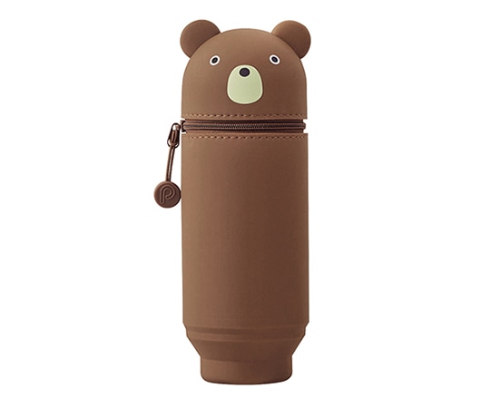 LIHITLAB SMART FIT PuniLabo(プニラボ) スタンドペンケース BIGサイズ(クマ) A7714-1 1個(ご注文単位1個)【直送品】