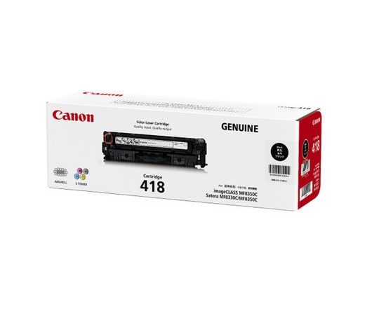 キヤノン CANON トナーカートリッジ418 ブラック 2662B007 CRG-418BLK 1本(ご注文単位1本)【直送品】