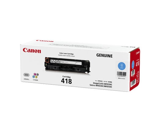 キヤノン CANON トナーカートリッジ418 シアン 2661B004 CRG-418CYN 1本(ご注文単位1本)【直送品】