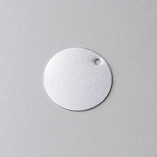 日本緑十字社 ステンレス製丸札(無地札) ステンレス札-B 10枚組 306012 1組(ご注文単位1組)【直送品】