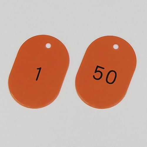 日本緑十字社 番号小判札604-R(1~50)1組(50枚入) 200211 1組(ご注文単位1組)【直送品】