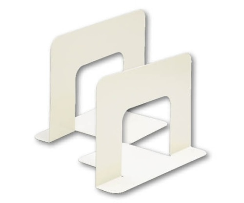 クラウン ブックエンド スチール製 ベージュ CR-BE35-BE 1組(ご注文単位1組)【直送品】