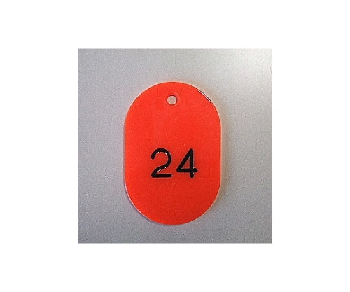 クラウン 番号札 大 1~50番 50枚1セット 赤色 CR-BG41-R 1箱(ご注文単位1箱)【直送品】