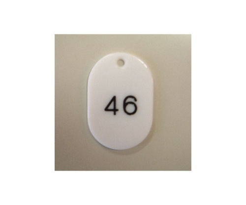 クラウン 番号札 大 1~50番 50枚1セット 白色 CR-BG41-W 1箱(ご注文単位1箱)【直送品】